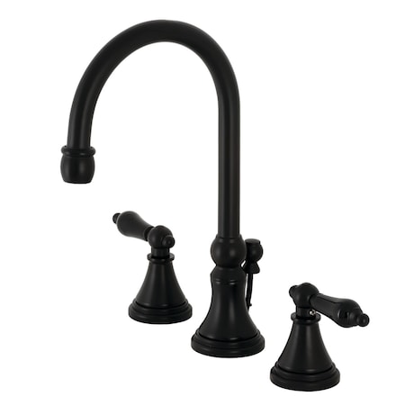 Kingston Brass KS2985PKL Duchess Widespread Bathroom Faucet W/ Brass Pop-Up, Bronze KS2985PKL